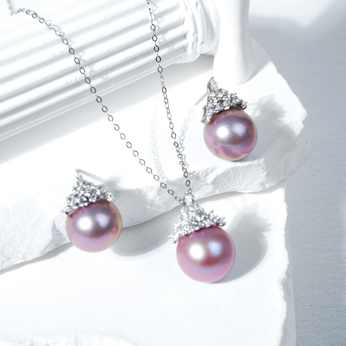 YTK228 11-13mm Pearl Earrings Sets fresh water pearls