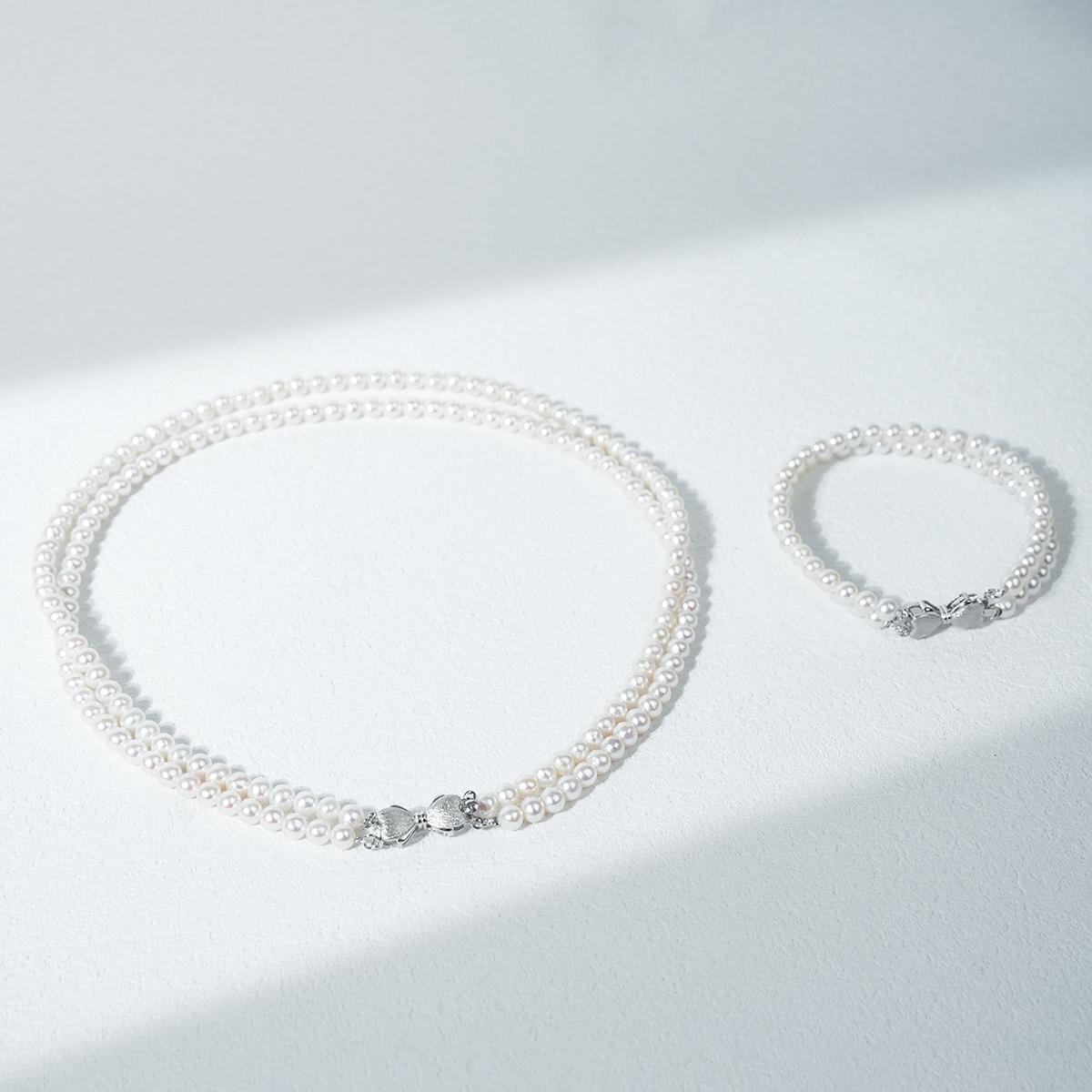 NYTK386 5-6mm Pearl Sets fresh water pearl