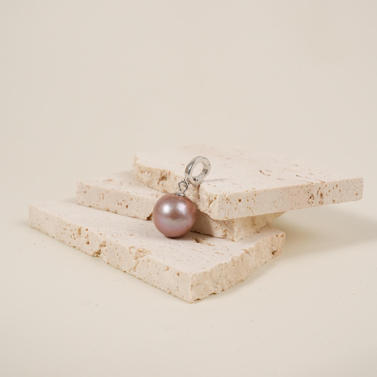 Bubble gum 11-12mm  Pendant S925 Fresh Water Pearl