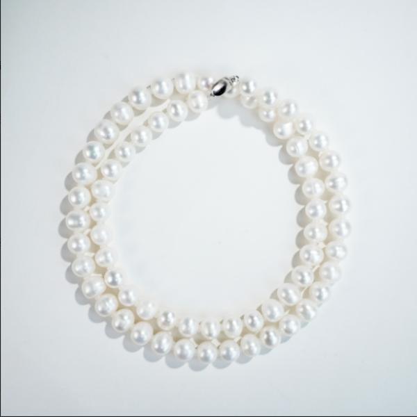 A443 10-11mm Freshwater Pearl Necklace Elegant Classic Design for Any Occasion Versatile Jewelry Piece