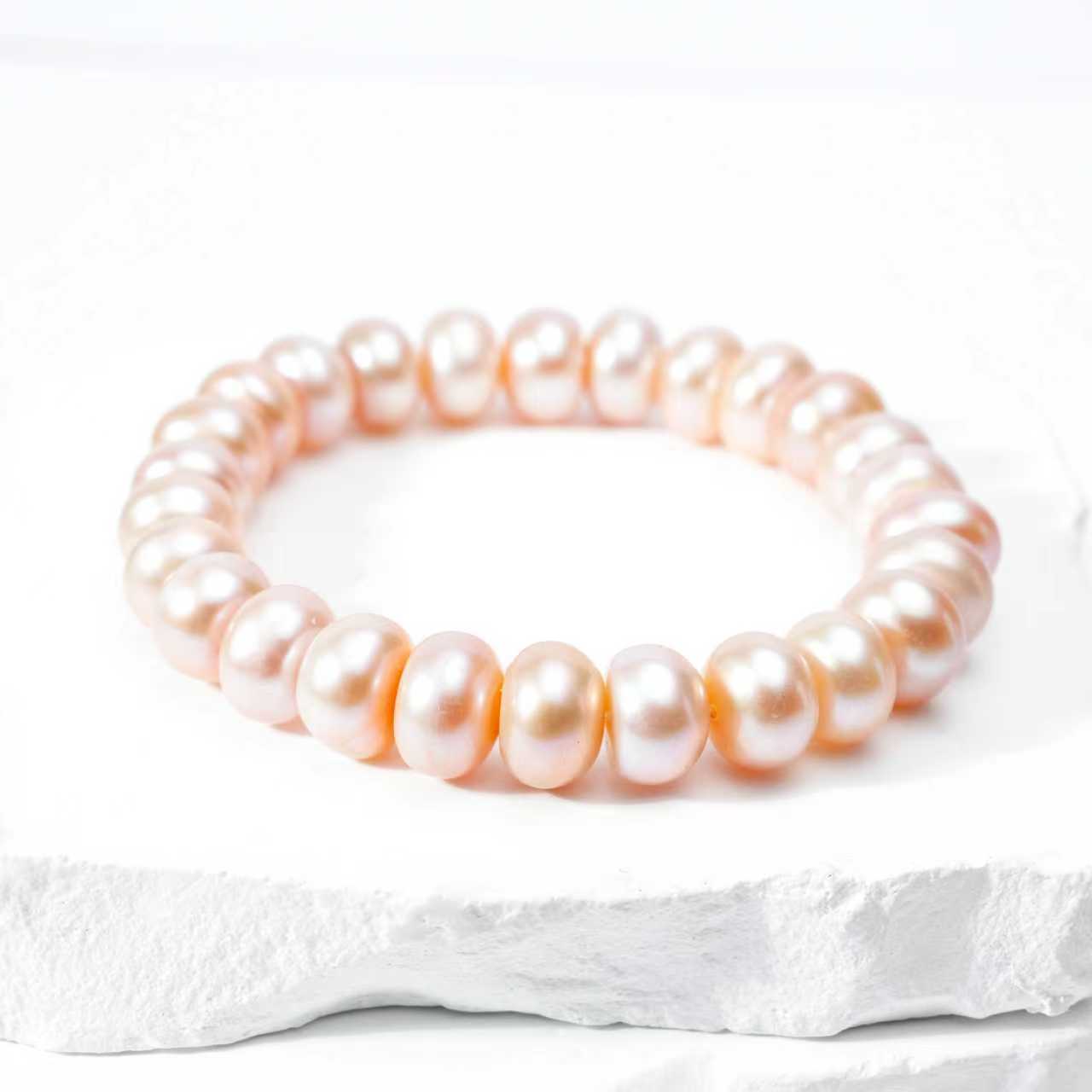 SC022-18 10-11mm  Nature Fresh Water Pearl bracelet