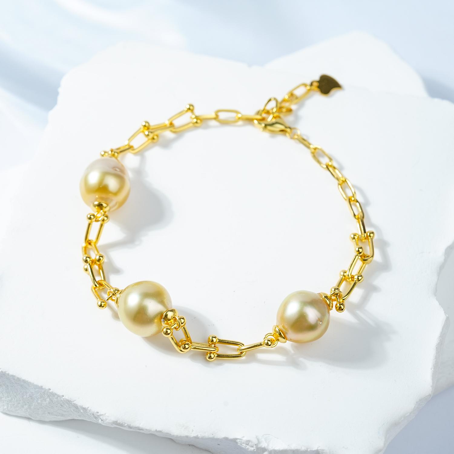 LYTK1070（11-12mm）Salt water  pearl bracelet for birthday/anniversary/holiday/promotion/retirement/ graduation presents