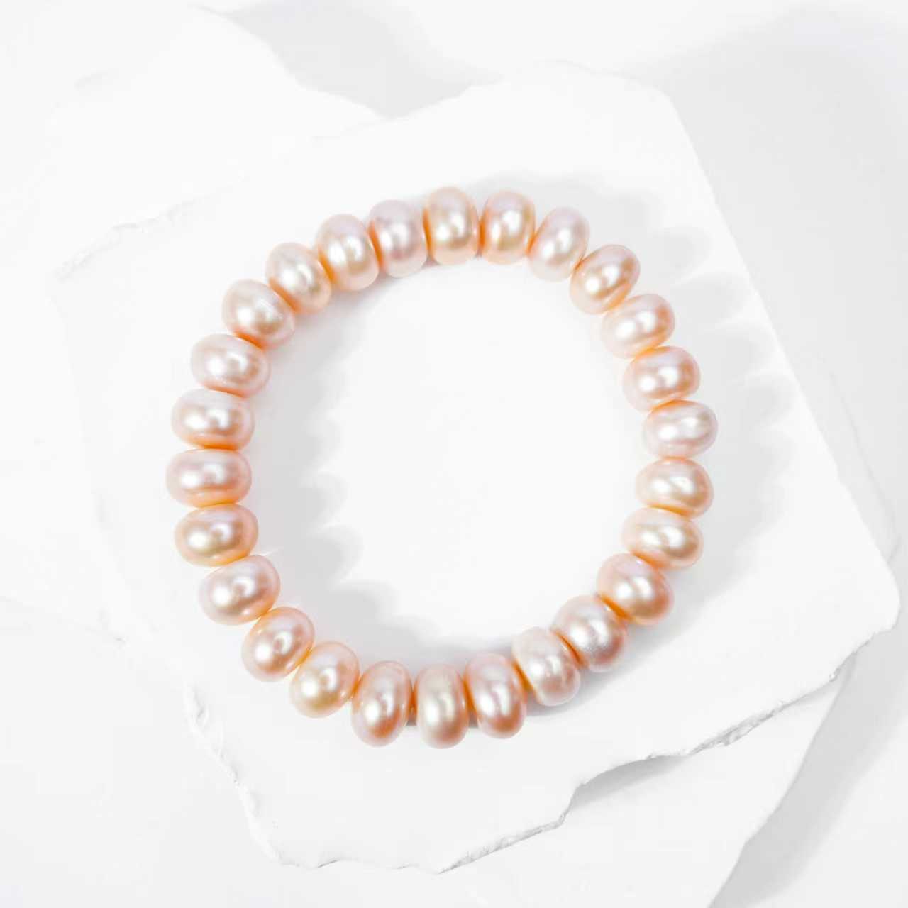SC022-18 10-11mm  Nature Fresh Water Pearl bracelet