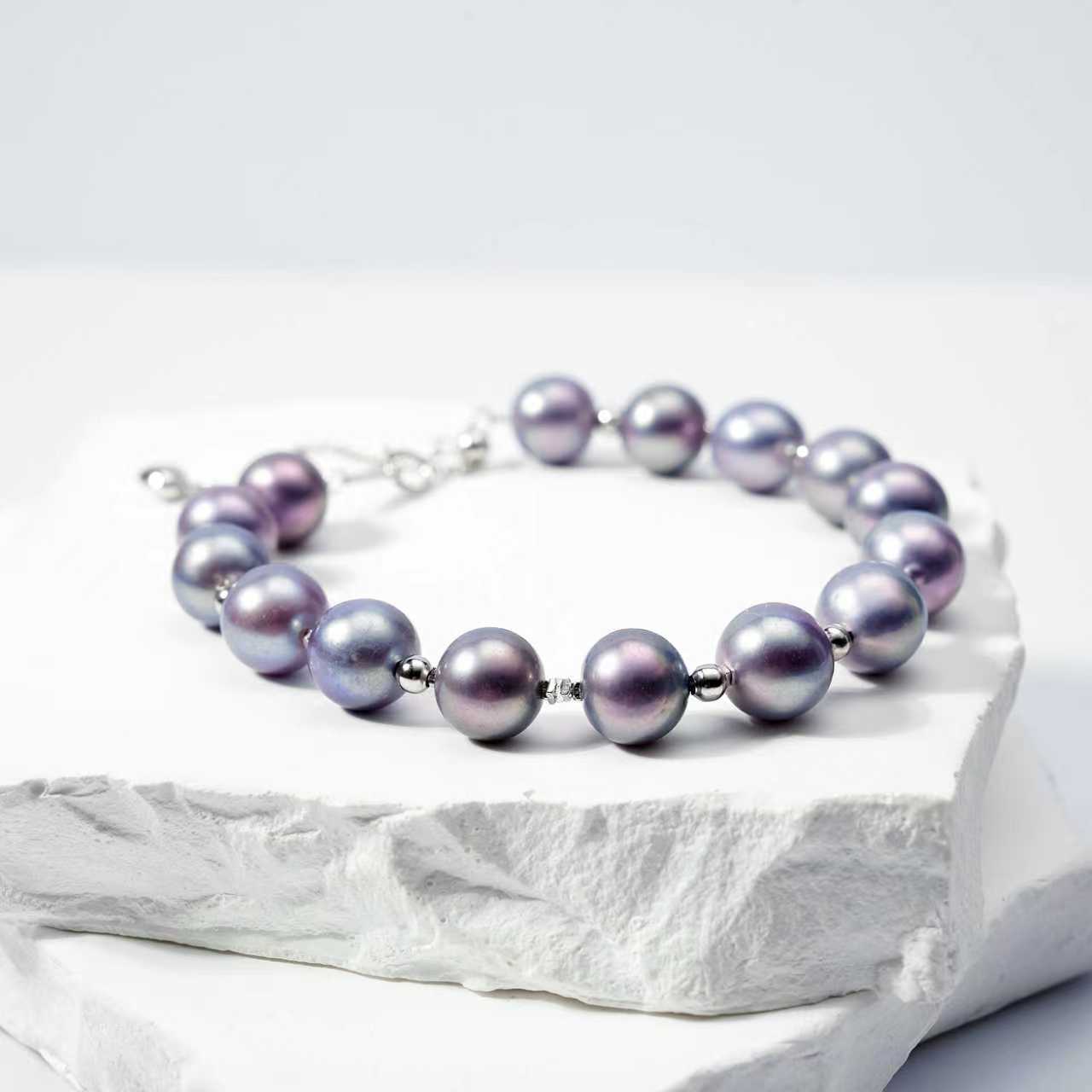 SYTK1118-18 9-10mm  Nature Fresh Water Pearl bracelet