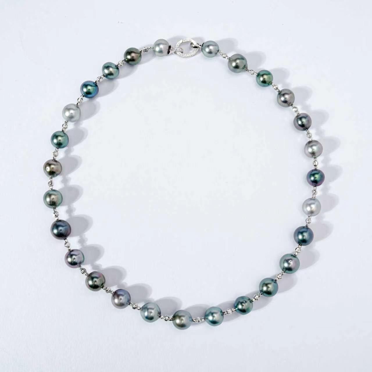 SYA103 9-10mm Natural Fresh Water Pearl Necklace