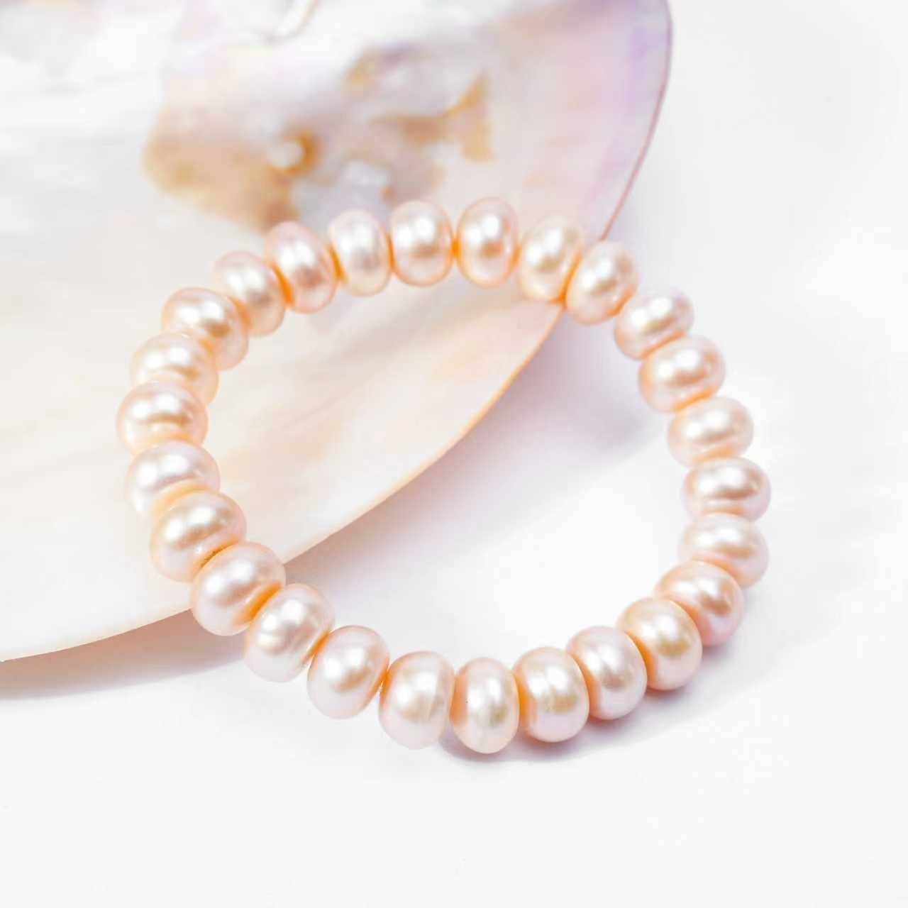 SC022-18 10-11mm  Nature Fresh Water Pearl bracelet