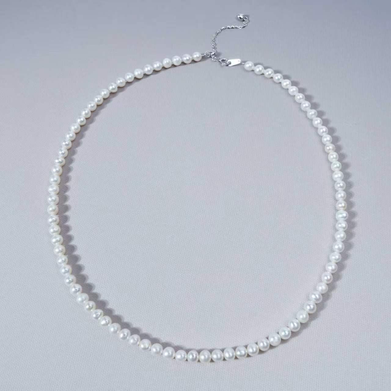 邱總專屬 4-5mm  Nature Fresh Water Pearl Necklace