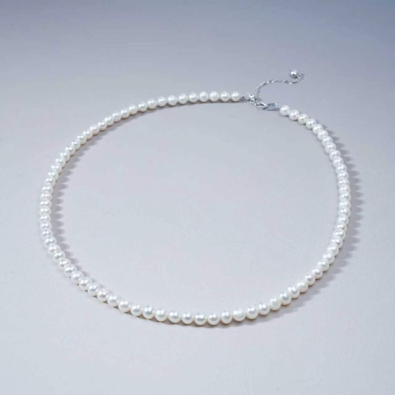 邱總專屬 4-5mm  Nature Fresh Water Pearl Necklace