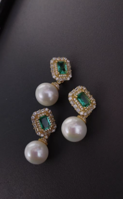 ST005 11-13mm Natural Fresh Water Pearl Earrings