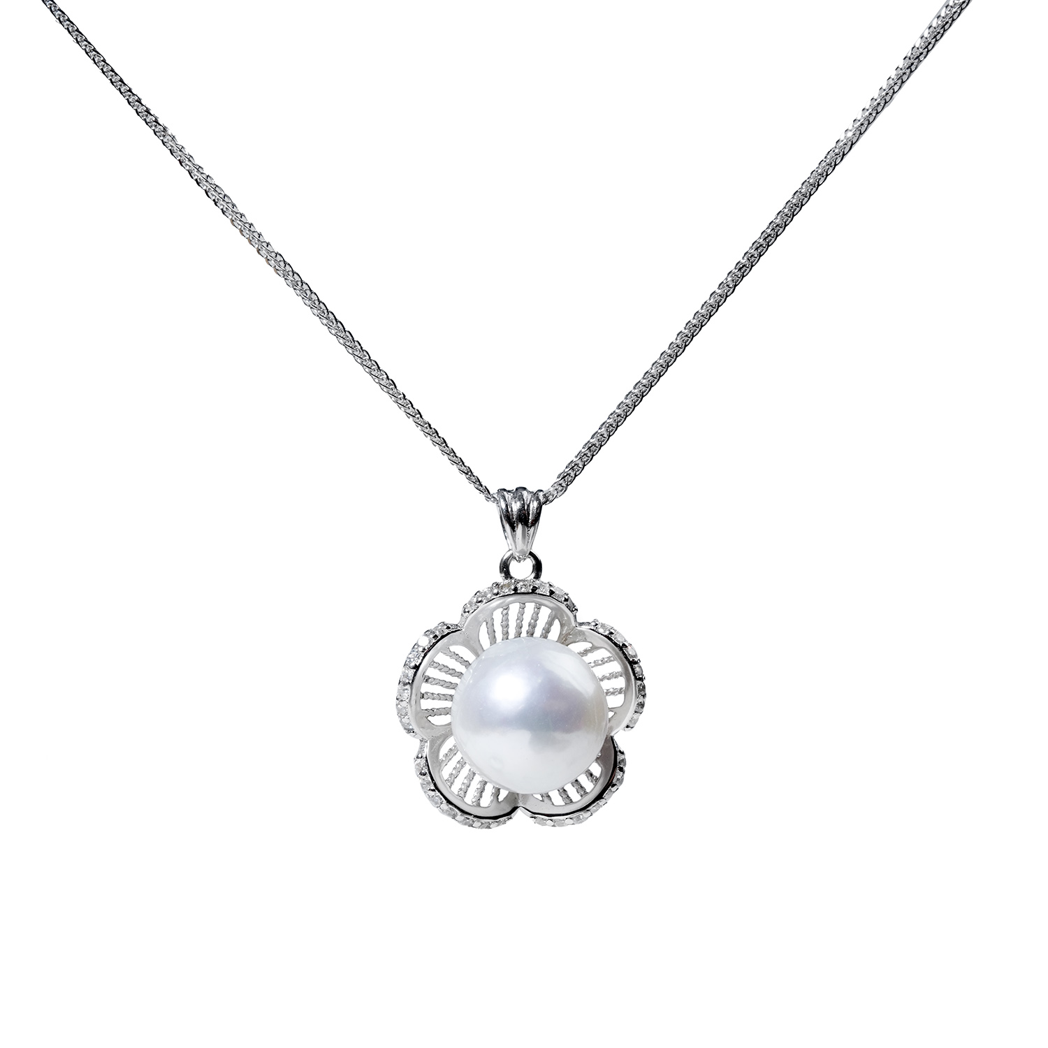 B07 pearl pendant necklace
