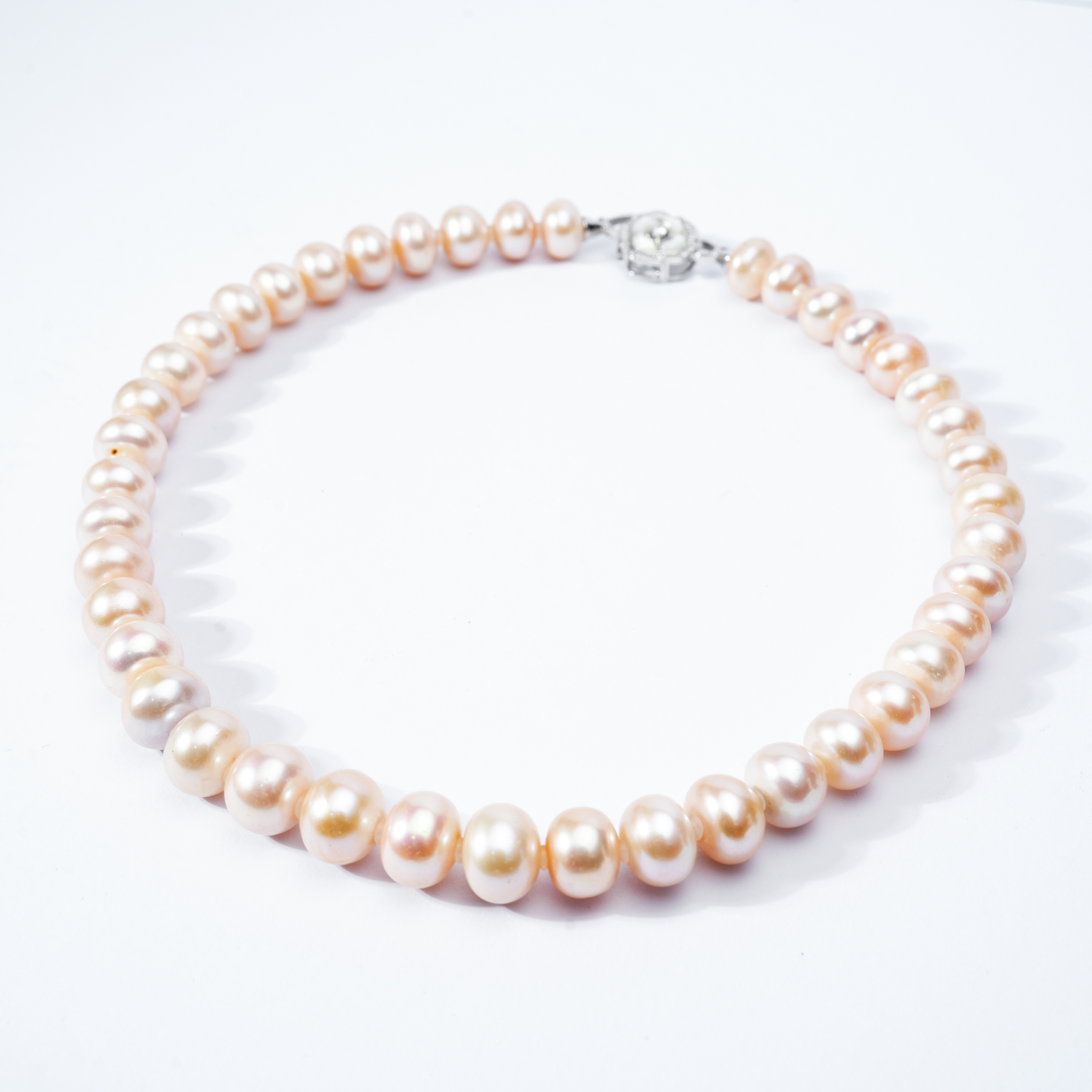 M124-45-H Nature Fresh Water Pearl Necklace