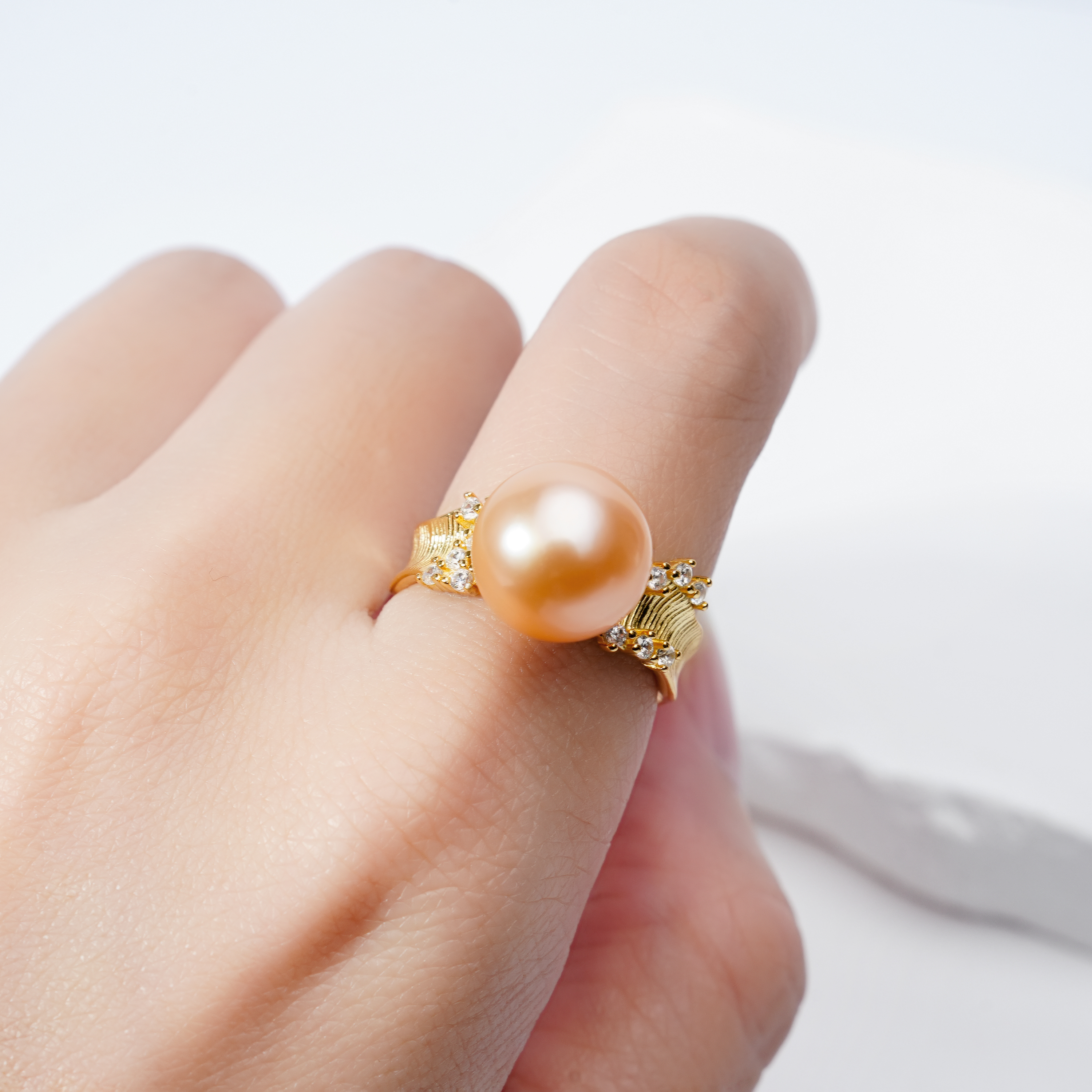 NYD004-H  Freshwater Pearl Ring