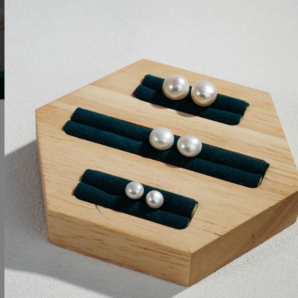 T22 Pearl Earrings Sets fresh water pearls (3 pieces)