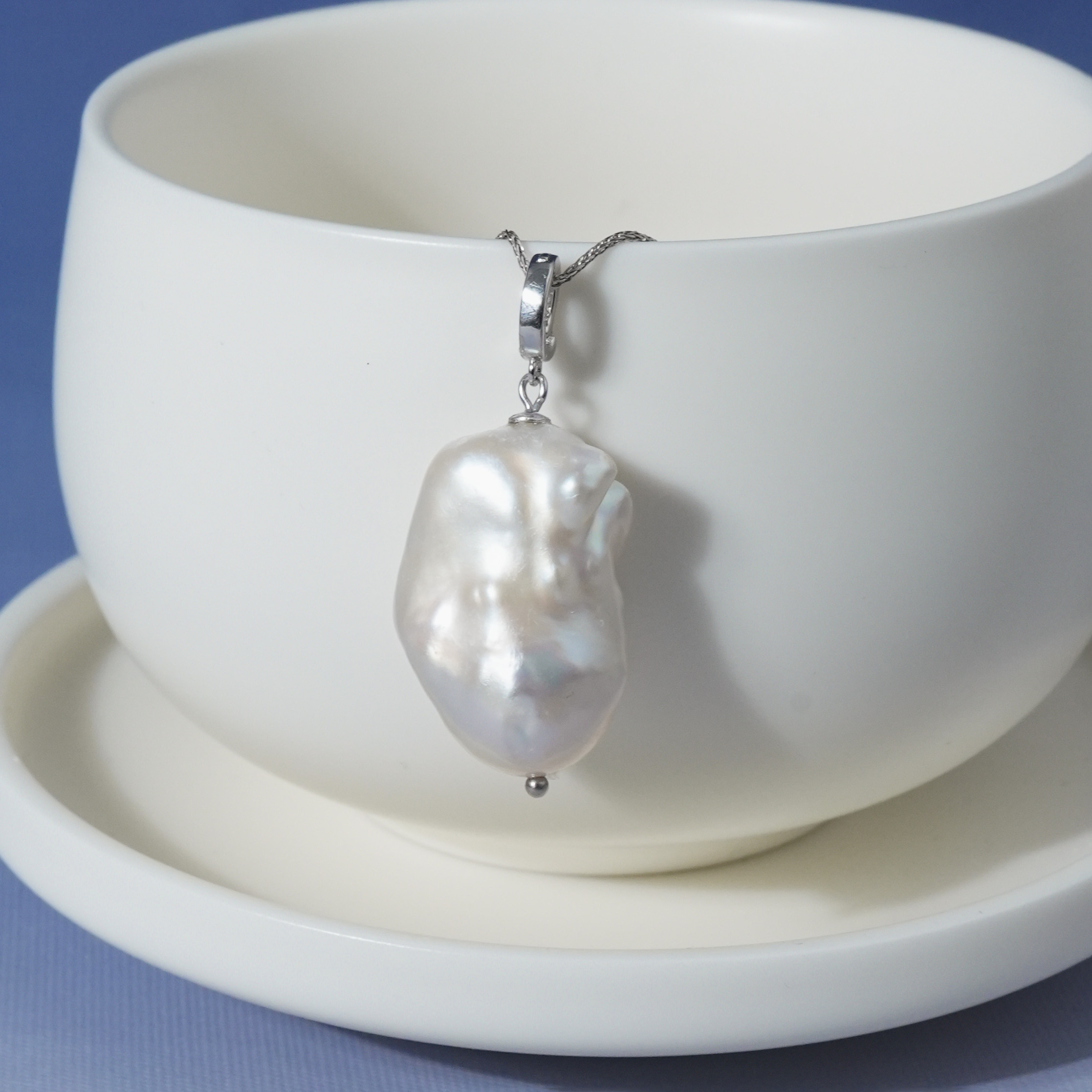 YB93 13-16mm  pearl pendant necklace