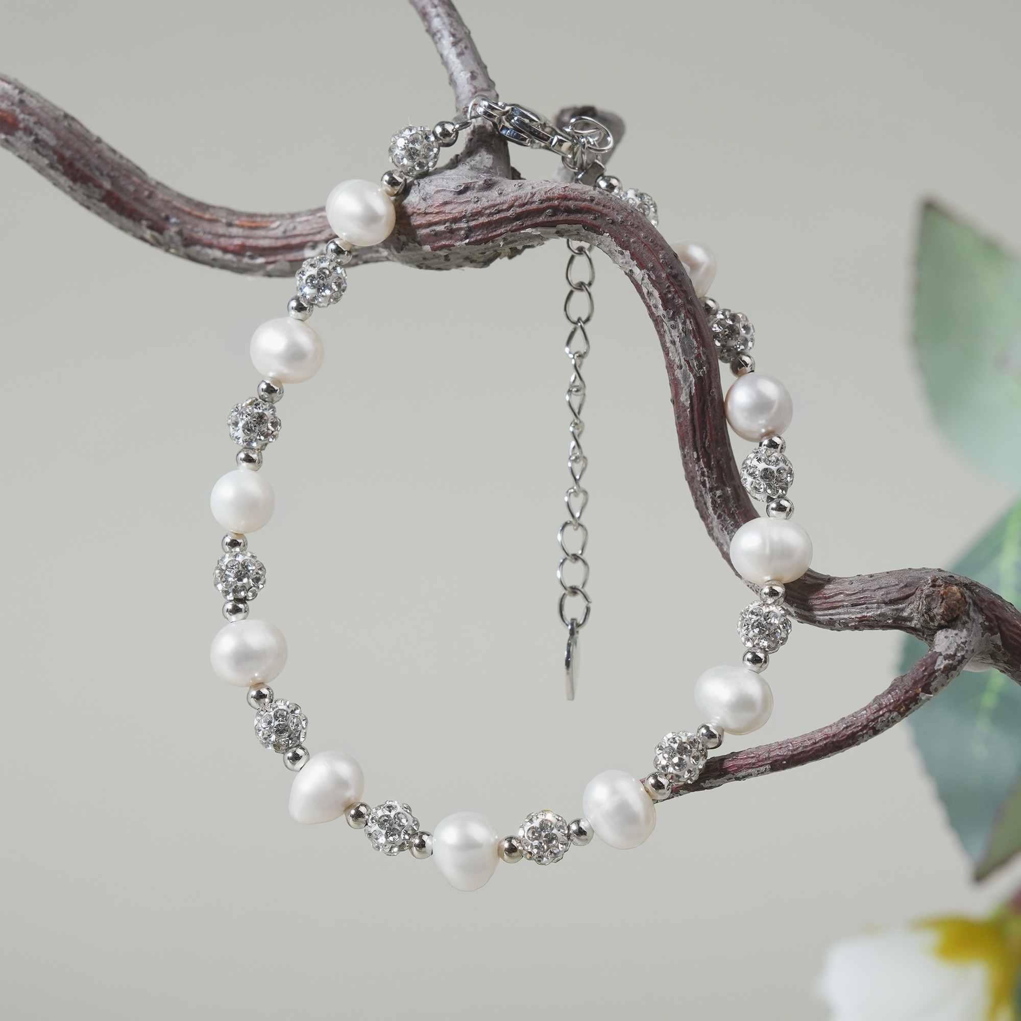 TKC88 7-8mm Pearl bracelet fresh water pearls