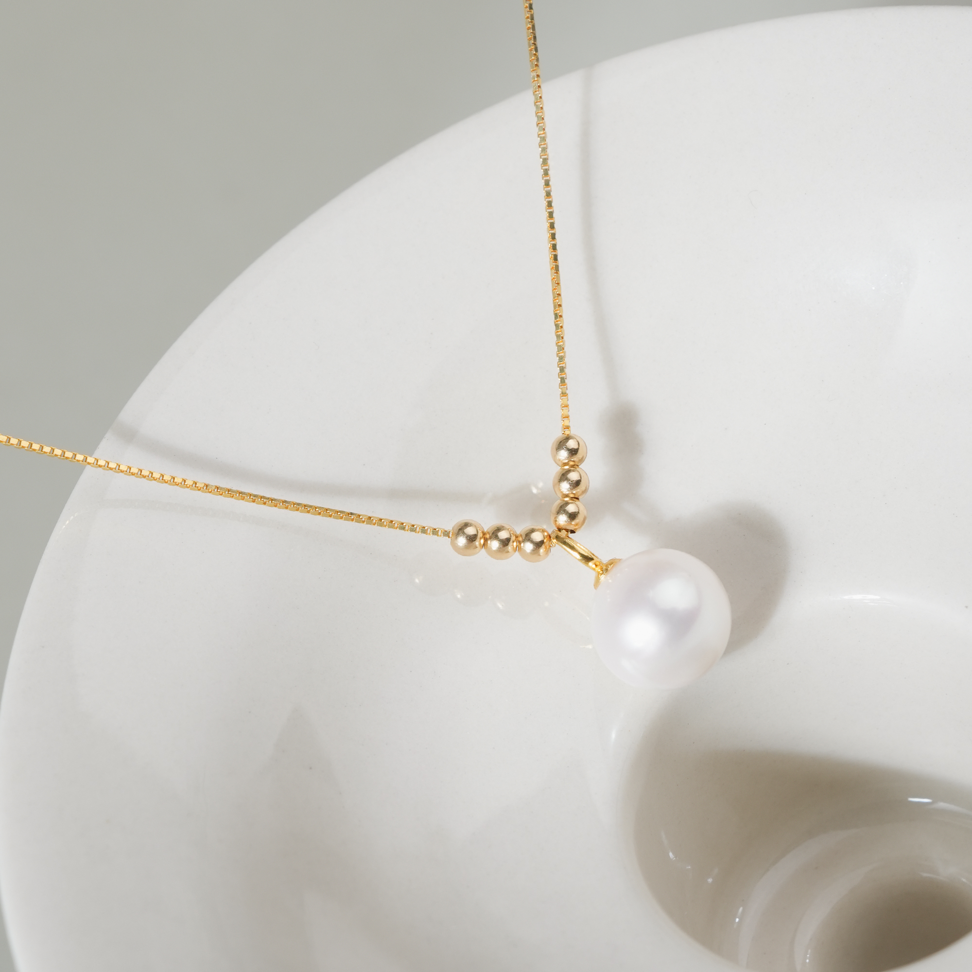 TKB80 9-10mm pearl pendant necklace