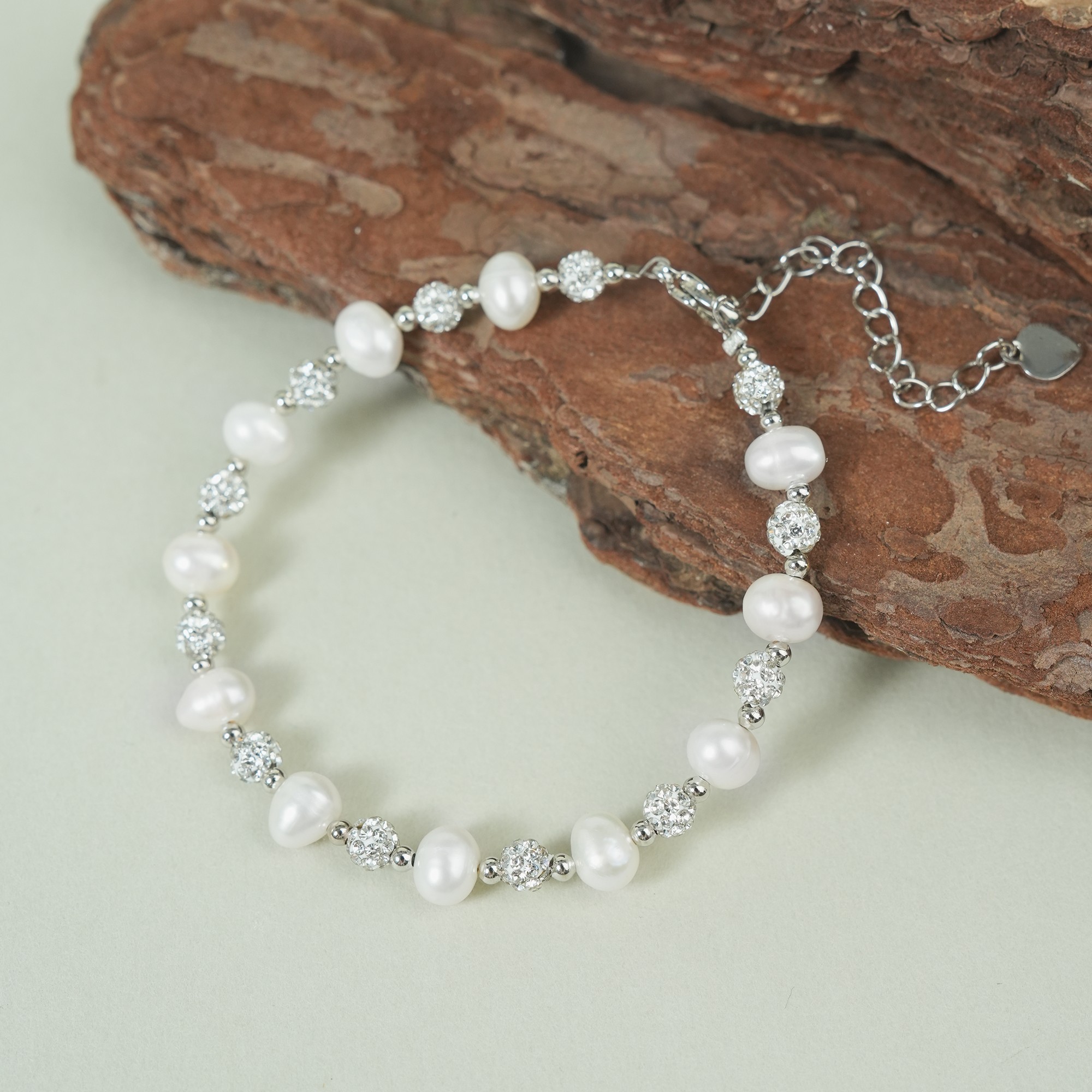 TKC88 7-8mm Pearl bracelet fresh water pearls