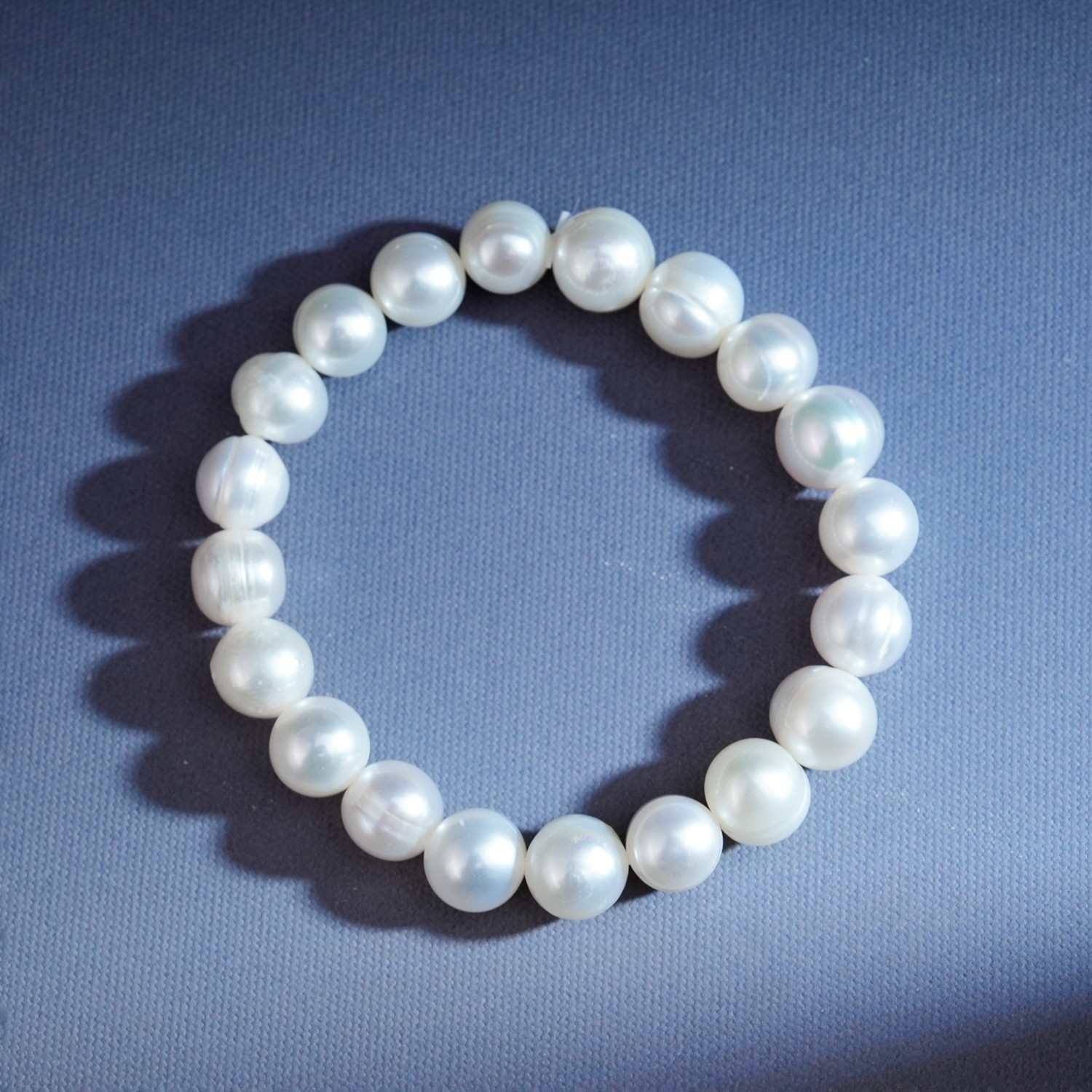 C84-19 9-10mm  Pearl Necklace fresh water pearls