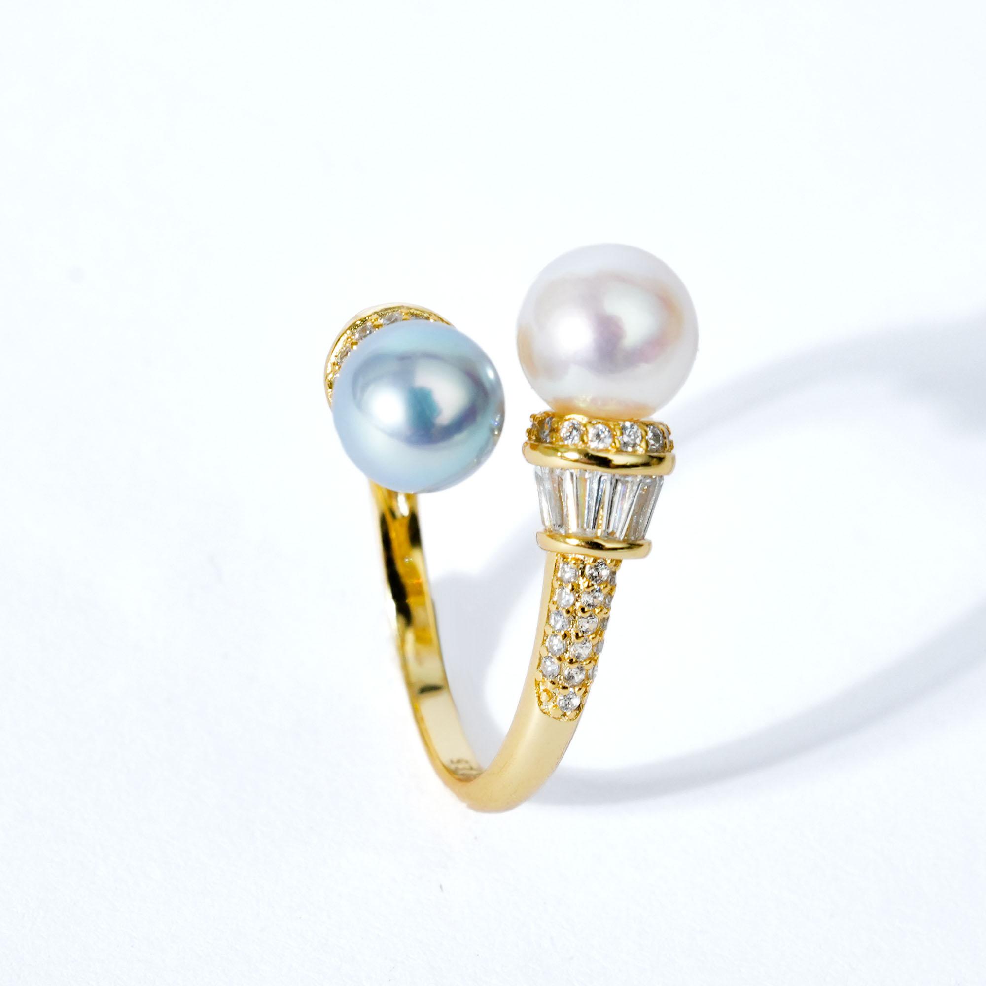 You&Me TK090 7-8mm Pearl Ring Salt water pearls
