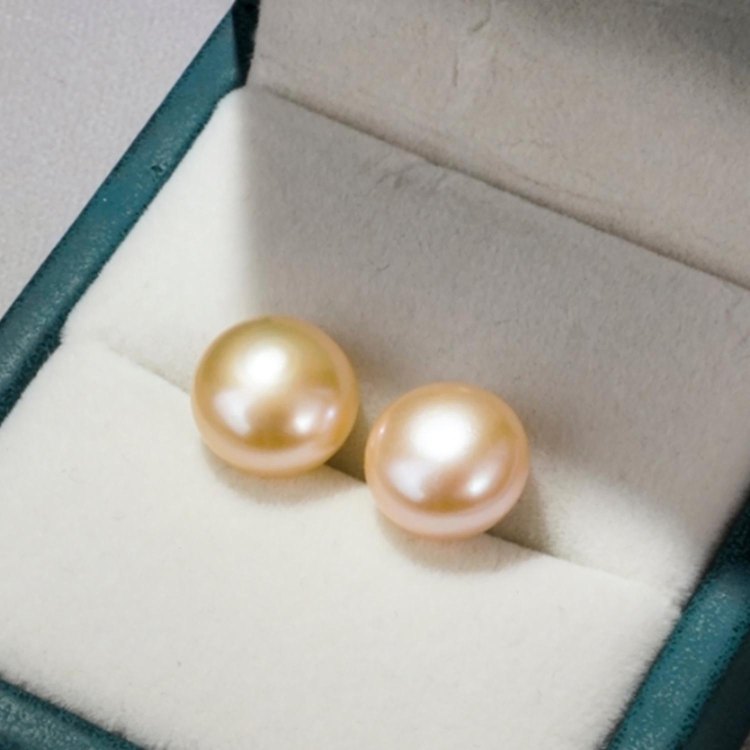 YE103-H 12mm Pearl Earrings fresh water pearls
