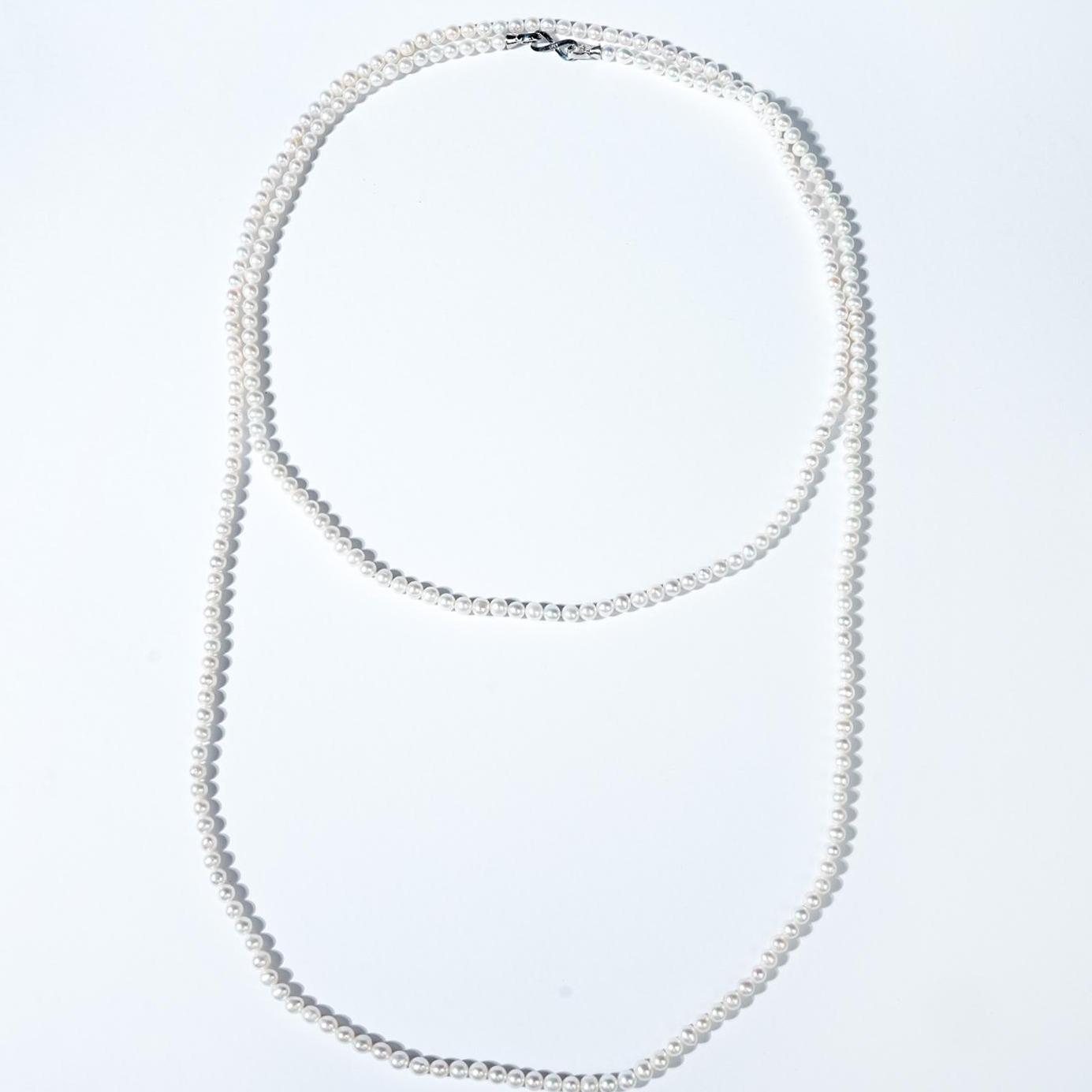 LYTK1021-130 4-5mm Fresh Water Pearl Necklace Elegant Design for Casual & Formal Wear for birthday/anniversary/holiday /retirement/ graduation presents