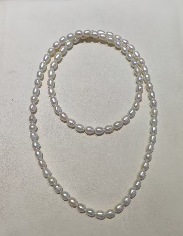 A654 4-5mm  Nature Fresh Water Pearl Necklace