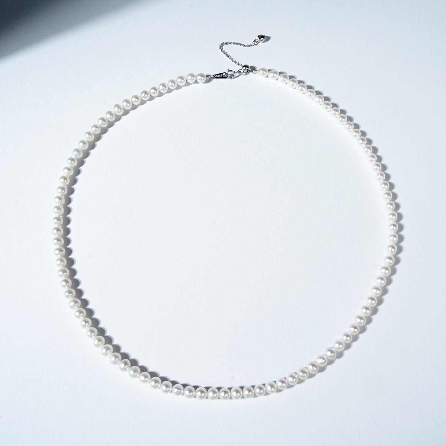 LYTK1022-45 4-5mm Fresh Water Pearl Necklace Elegant Design for Casual & Formal Wear for birthday/anniversary/holiday /retirement/ graduation presents