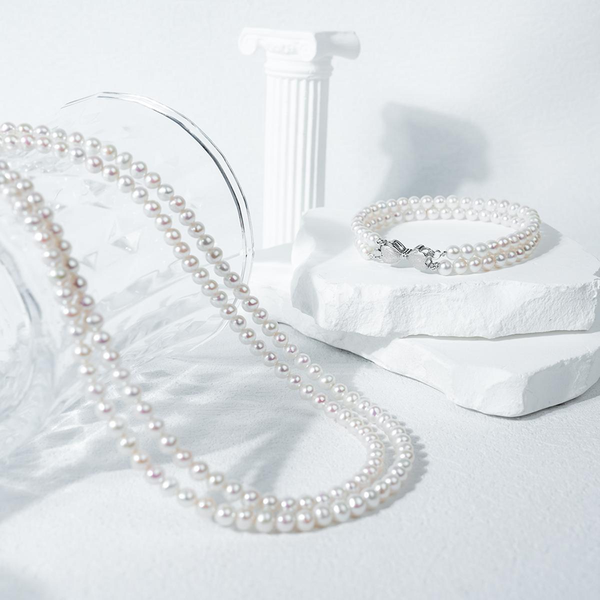 NYTK386 5-6mm Pearl Sets fresh water pearl