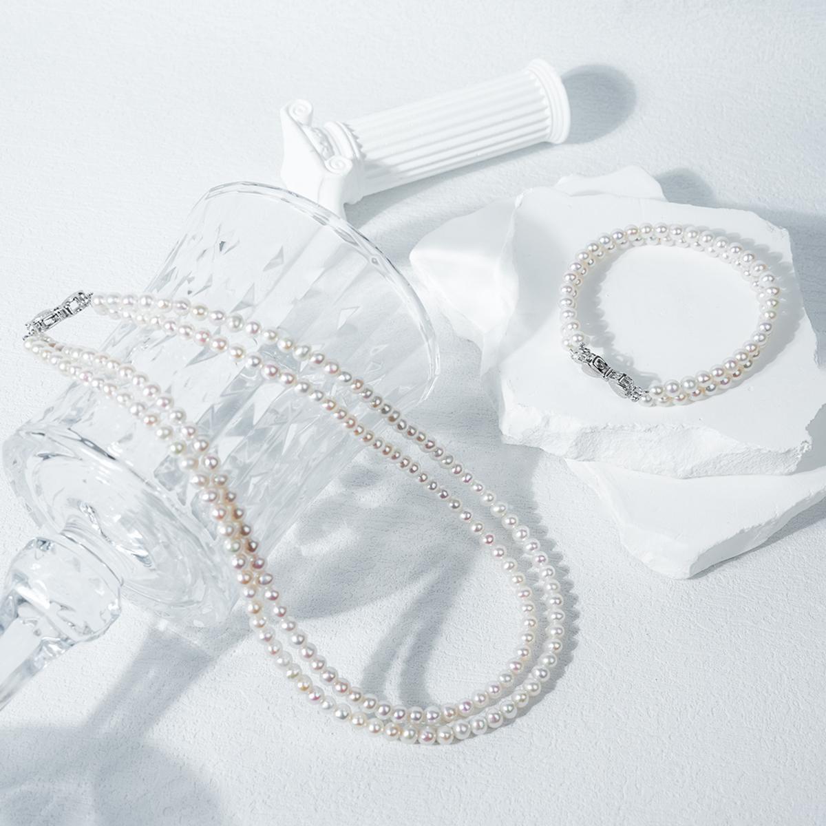 NYTK386 5-6mm Pearl Sets fresh water pearl