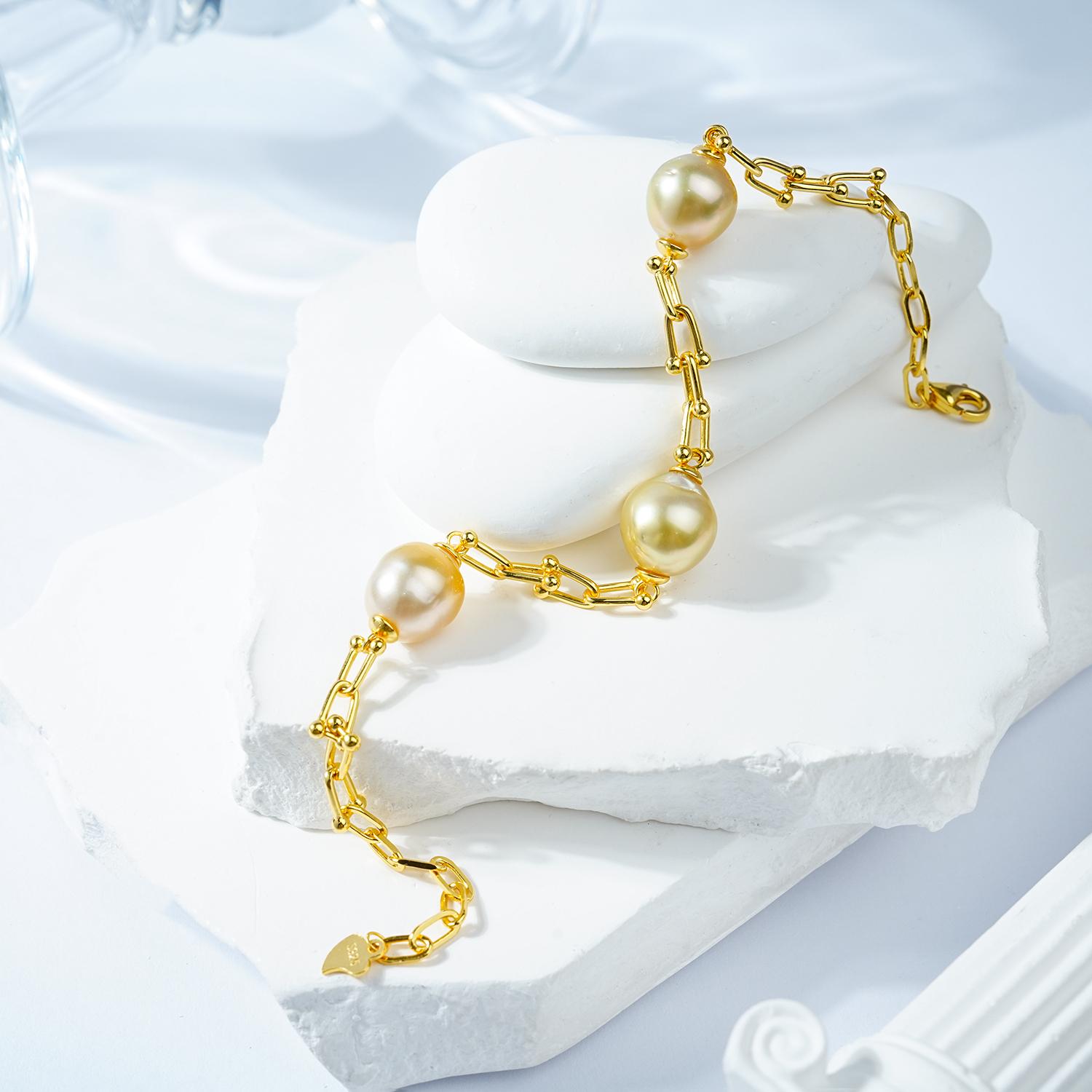 LYTK1070（11-12mm）Salt water  pearl bracelet for birthday/anniversary/holiday/promotion/retirement/ graduation presents