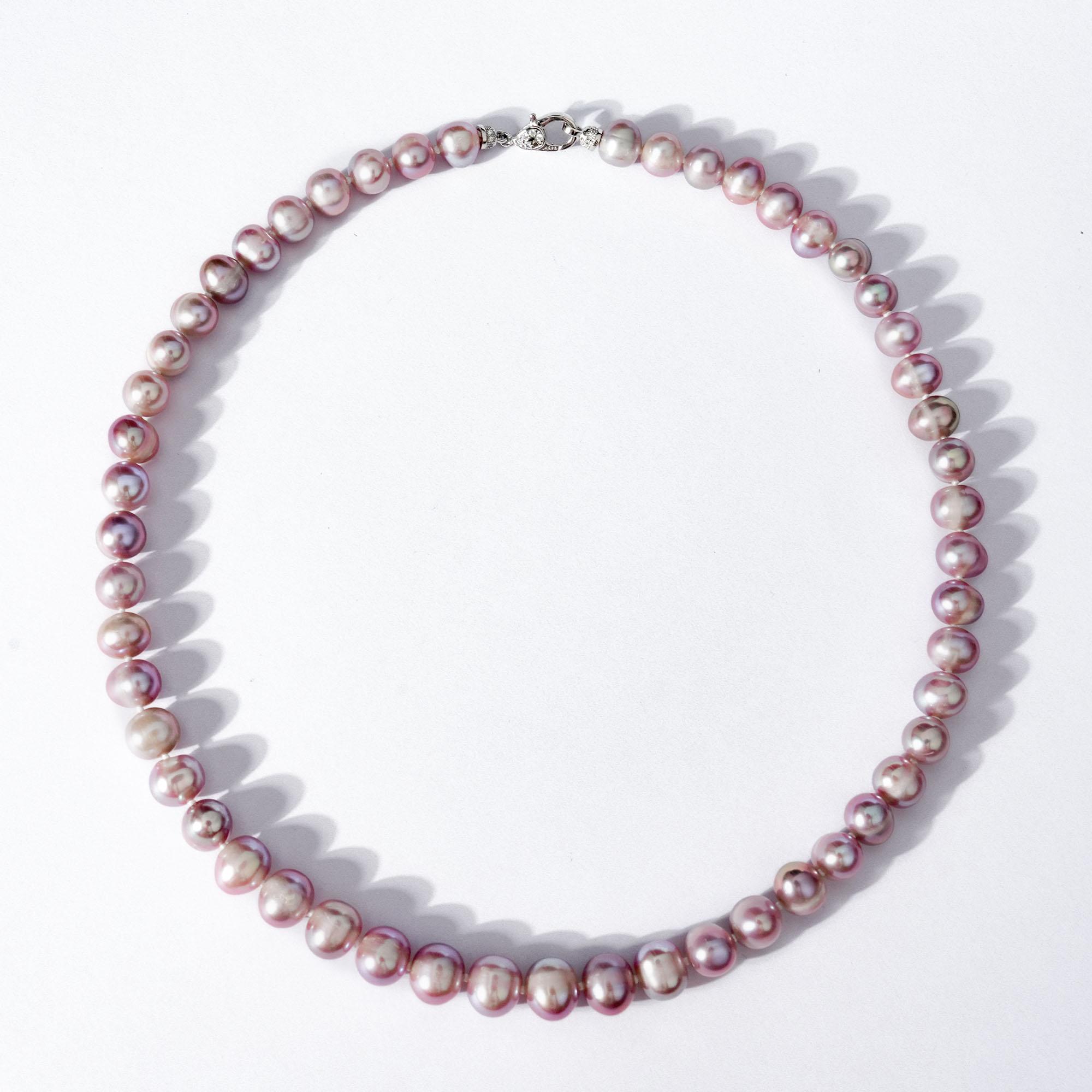 TK097-Z 9-11mm Pearl necklace Fresh water pearl