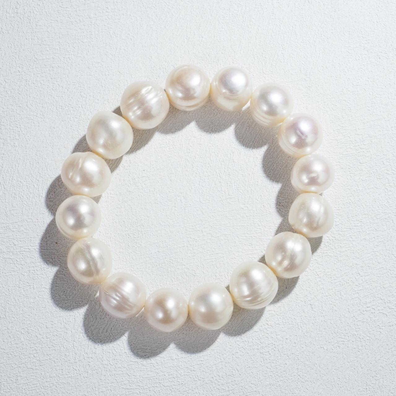 C74-19 11-13mm Pearl Bracelet Fresh Water Pearls Elegant Jewelry for Women
