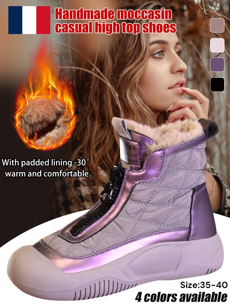 Cold-resistant sheepskin boots for temperatures down to -30°C