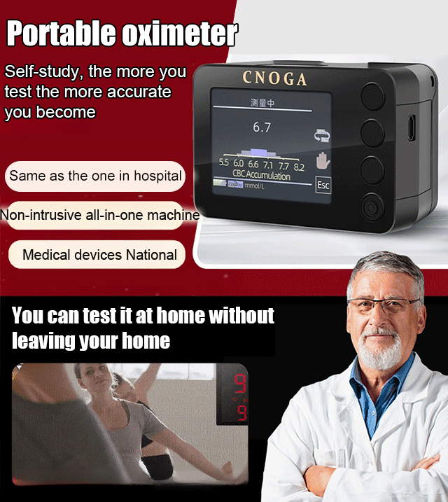 Measure blood sugar, blood pressure, and oxygen levels in 5 seconds with 99% accuracy and a 10-year warranty