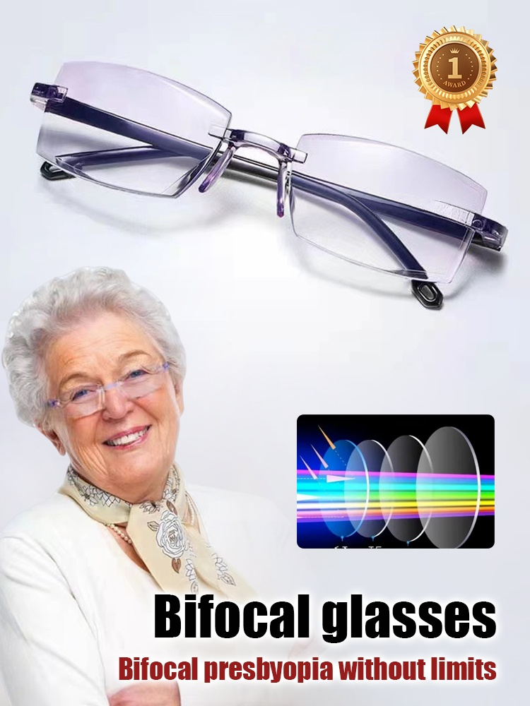 Anti blue light zoom reading glasses
