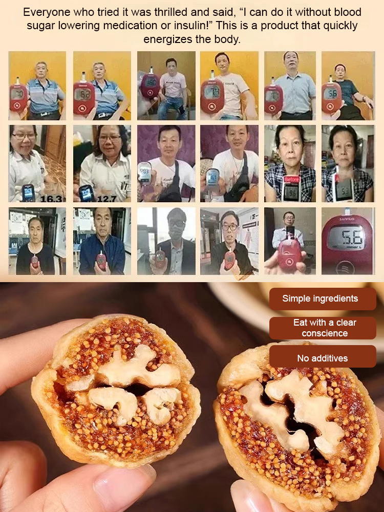 Figs with walnut kernels, two a day to improve intestinal flora, three days to lose 5 kg