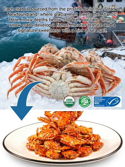 【200 crabs/bag】 Low-fat, crispy, ready-to-eat crab meat snacks 🦀🔥