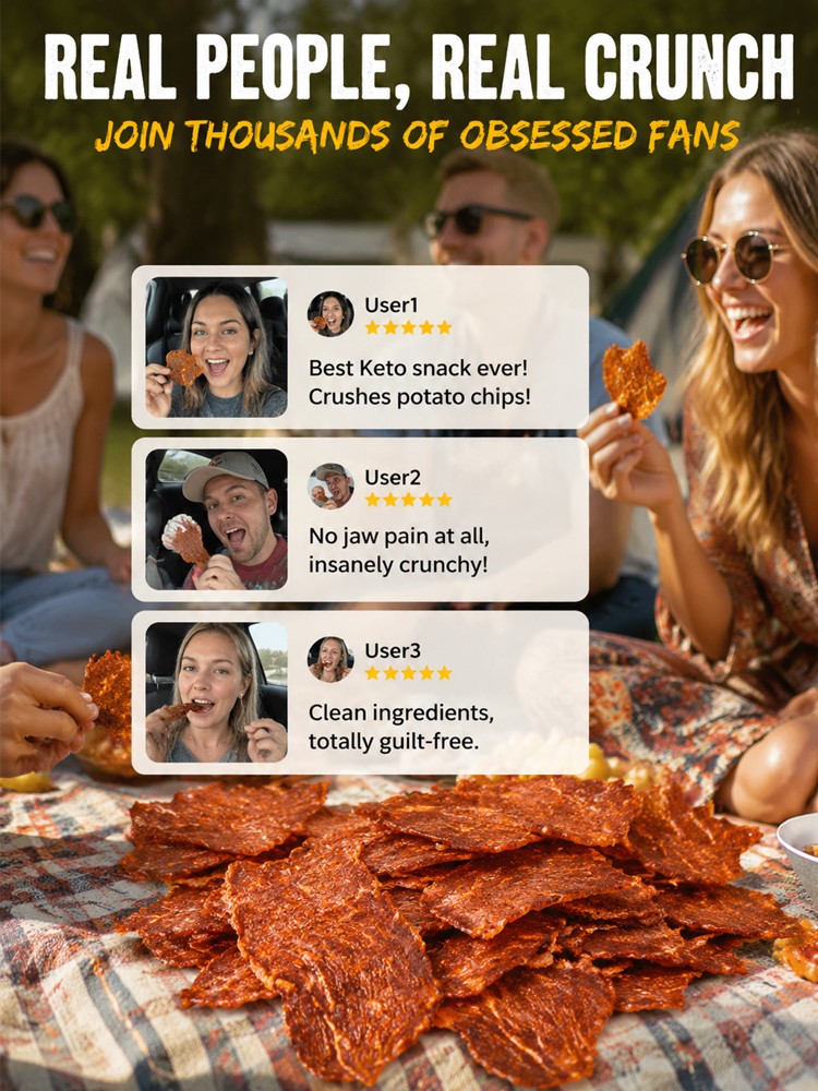 【 TODAY ONLY: $10/Large Bag!】🥩【 TODAY ONLY: Buy 1 Get 1 Free!】👉 Premium 100% Grass-Fed Crispy Beef Bites | 2-Ingredient High-Protein Snack