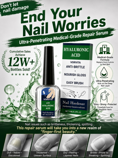 Are you hiding your hands or feet because of yellow, thickened, or brittle nails? 💅Don’t let nail issues keep you from wearing your favorite sandals or showing off your hands. Discover the viral Professional Nail Treatment & Repair Essence — Designed to 