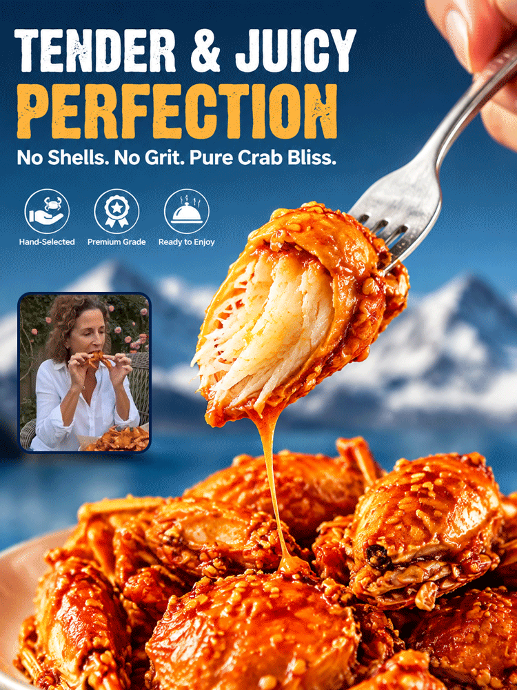 【 TODAY ONLY: Buy 1 Get 1 Free!】🦀👉Low-fat, crispy, ready-to-eat crab meat snacks