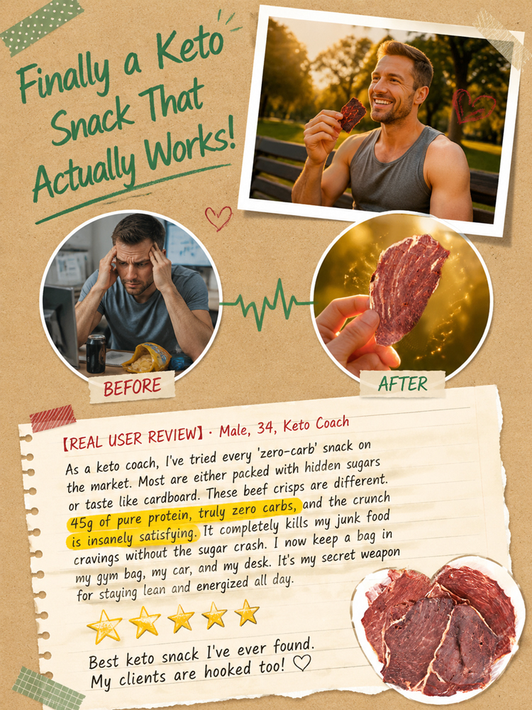 🥩【 TODAY ONLY: $9/Large Bag!】【 TODAY ONLY: Buy 1 Get 1 Free!】👉 Premium 100% Grass-Fed Crispy Beef Bites | 2-Ingredient High-Protein Snack