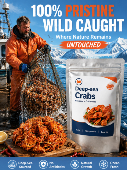 【 TODAY ONLY: Buy 1 Get 1 Free!】🦀👉Low-fat, crispy, ready-to-eat crab meat snacks