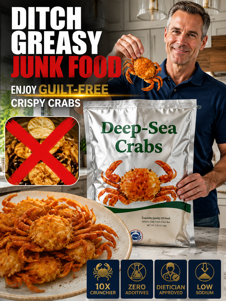 【 TODAY ONLY: Buy 1 Get 1 Free!】🦀【 TODAY ONLY: $8/Large Bag!】👉Low-fat, crispy, ready-to-eat crab meat snacks