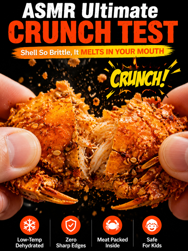 【 TODAY ONLY: Buy 1 Get 1 Free!】🦀👉Low-fat, crispy, ready-to-eat crab meat snacks