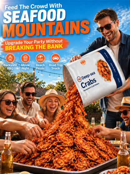 【 TODAY ONLY: Buy 1 Get 1 Free!】🦀👉Low-fat, crispy, ready-to-eat crab meat snacks