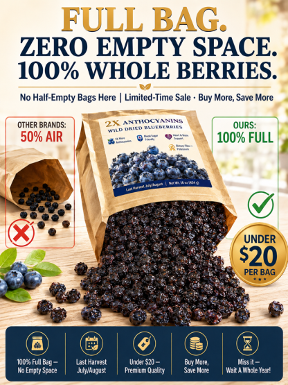 🫐【 TODAY ONLY: Buy 1 Get 1 Free! 】👉 Premium Canadian Wild Dried Blueberries | Zero Sugar Antioxidant Superfood