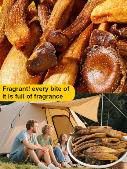 Zero-Additive Low-Fat Black Truffle & Antler Mushroom Crispy Snack