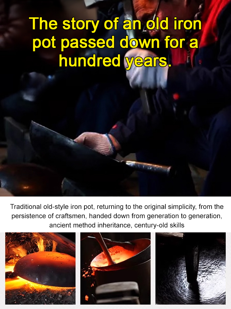 【Made in Japan】 An heirloom-quality, uncoated pure iron skillet — a masterpiece meticulously hand-forged by artisans.