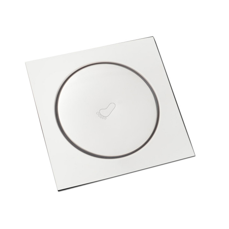 Pedal stainless steel bounce floor drain