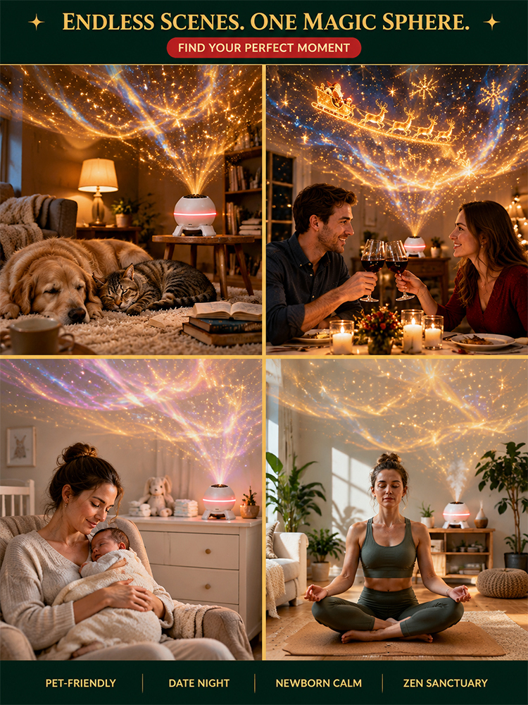 🎄【 TODAY ONLY: Buy 1 Get 1 FREE! 】👉 Magic Christmas Scene Projector Lamp | Instant Festive Holiday Decor